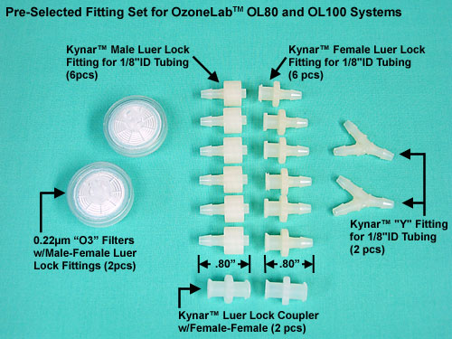 Pre-Selected Fitting Set for OzoneLab(TM) OL80 and OL100 Systems